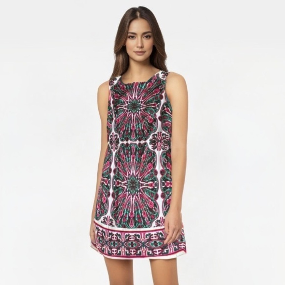 London Times |  Sunburst Tropical Print Dress, size 6, EUC